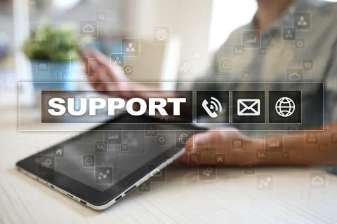 Technical support. Customer help. Business and technology concept. Stock-Fotos