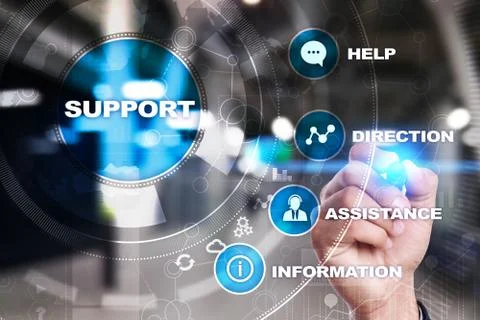 Technical support. Customer help. Business and technology concept. 스톡 사진