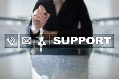 Technical support. Customer help. Business and technology concept. Stock-Fotos