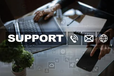 Technical support. Customer help. Business and technology concept. Foto stock