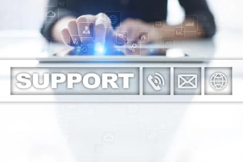 Technical support. Customer help. Business and technology concept. 스톡 사진