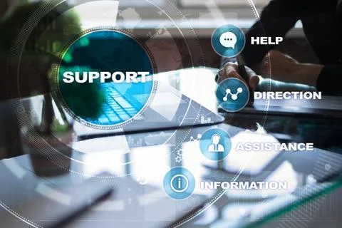 Technical support. Customer help. Business and technology concept. 스톡 사진