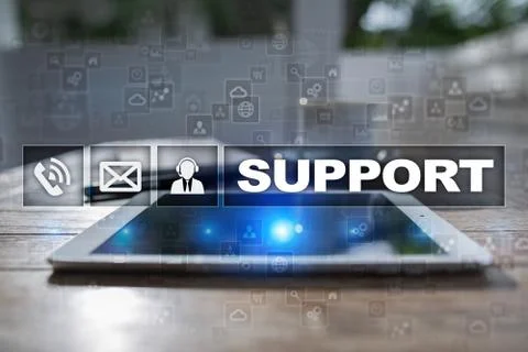 Technical support. Customer help. Business and technology concept. Stock-Fotos