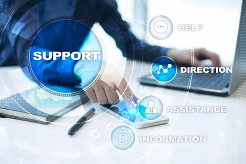 Technical support. Customer help. Business and technology concept. Stock-Fotos
