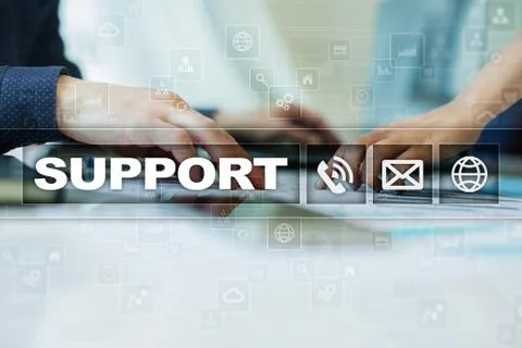 Technical support. Customer help. Business and technology concept. 스톡 사진