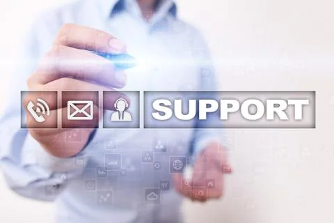 Technical support. Customer help. Business and technology concept. 스톡 사진