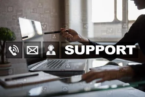 Technical support. Customer help. Business and technology concept. 스톡 사진