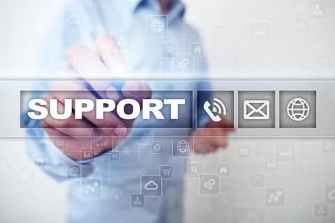 Technical support. Customer help. Business and technology concept. Stock-Fotos