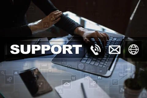 Technical support. Customer help. Business and technology concept. 스톡 사진