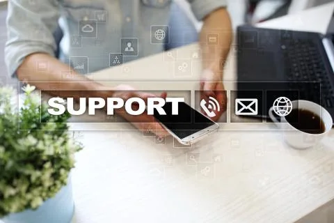 Technical support. Customer help. Business and technology concept. 스톡 사진