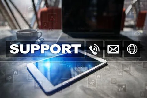 Technical support. Customer help. Business and technology concept. 스톡 사진
