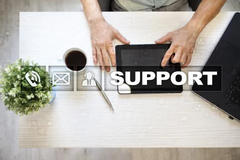 Technical support. Customer help. Business and technology concept. Foto stock