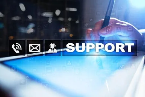 Technical support. Customer help. Business and technology concept. Stock-Fotos