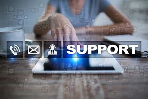 Technical support. Customer help. Business and technology concept. 스톡 사진