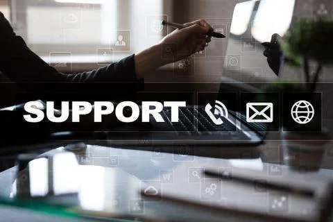 Technical support. Customer help. Business and technology concept. 스톡 사진