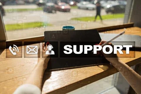 Technical support. Customer help. Business and technology concept. Foto stock