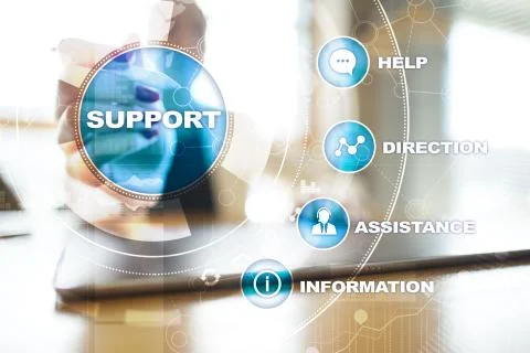 Technical support. Customer help. Business and technology concept. 스톡 사진