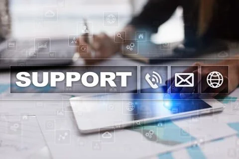Technical support. Customer help. Business and technology concept. Stock-Fotos