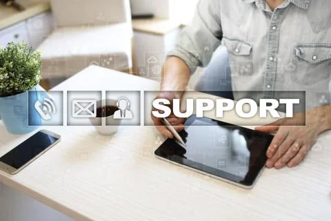 Technical support. Customer help. Business and technology concept. 스톡 사진