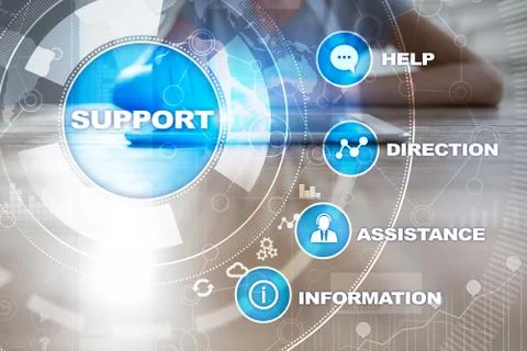 Technical support. Customer help. Business and technology concept. Stock-Fotos