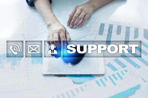 Technical support. Customer help. Business and technology concept. 스톡 사진