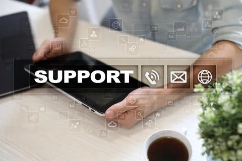 Technical support. Customer help. Business and technology concept. Stock-Fotos