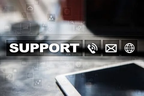 Technical support. Customer help. Business and technology concept. 스톡 사진