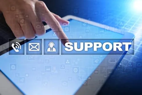 Technical support. Customer help. Business and technology concept. 스톡 사진