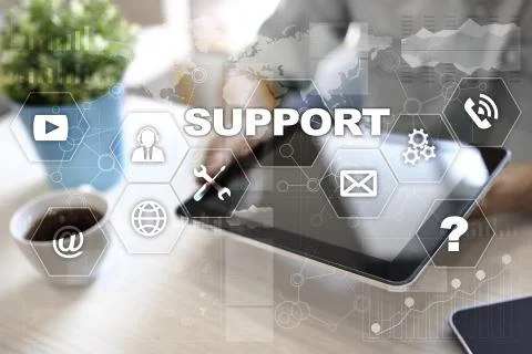 Technical support. Customer help. Business and technology concept. Stockfoto's