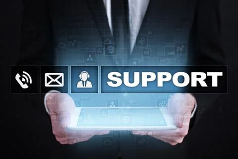 Technical support. Customer help. Business and technology concept. 스톡 사진