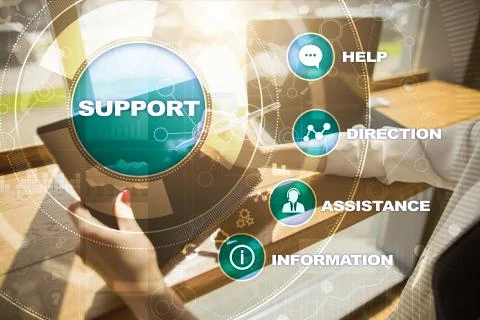 Technical support. Customer help. Business and technology concept. 스톡 사진