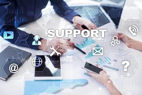 Technical support. Customer help. Business and technology concept. Stock-Fotos