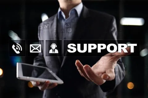 Technical support. Customer help. Business and technology concept. 스톡 사진