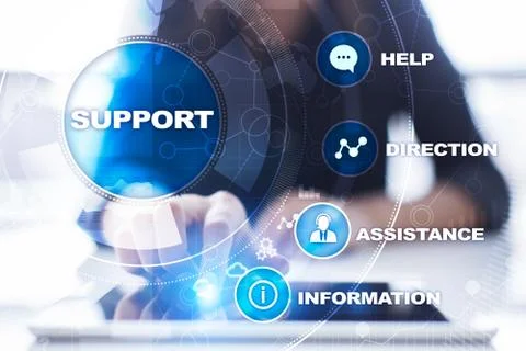 Technical support. Customer help. Business and technology concept. 스톡 사진