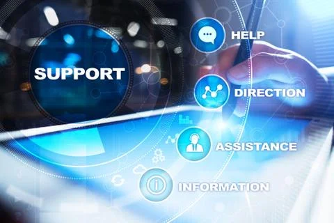 Technical support. Customer help. Business and technology concept. 스톡 사진