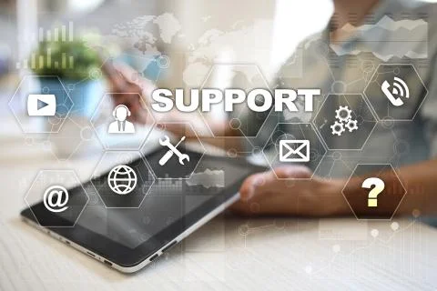 Technical support. Customer help. Business and technology concept. Stock-Fotos