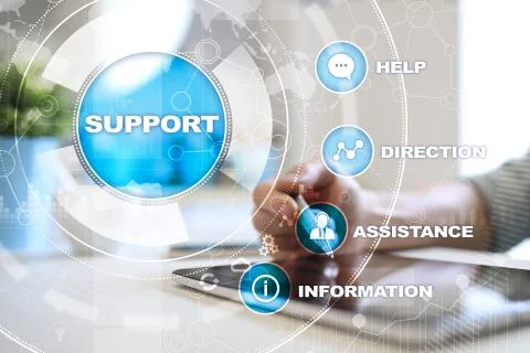 Technical support. Customer help. Business and technology concept. Stock-Fotos
