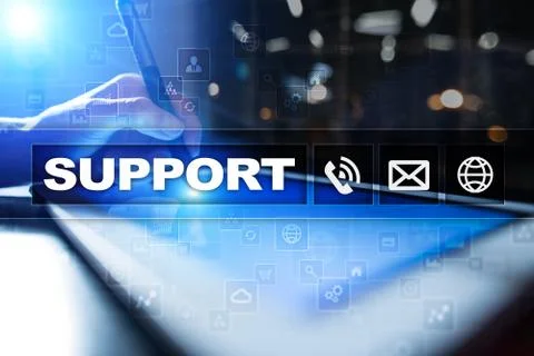 Technical support. Customer help. Business and technology concept. 库存照片