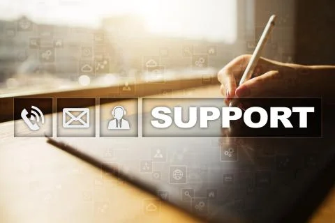 Technical support. Customer help. Business and technology concept. Foto stock