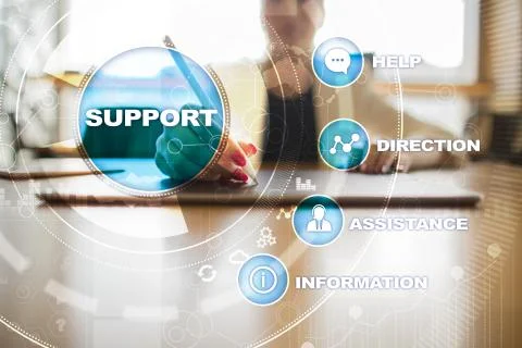 Technical support. Customer help. Business and technology concept. 스톡 사진