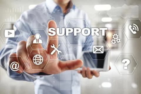 Technical support. Customer help. Business and technology concept. Stock-Fotos