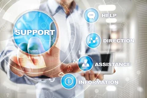 Technical support. Customer help. Business and technology concept. 스톡 사진