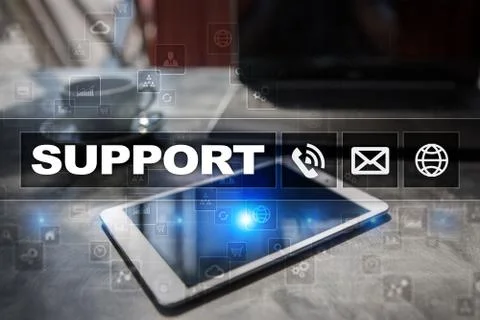 Technical support. Customer help. Business and technology concept. 스톡 사진