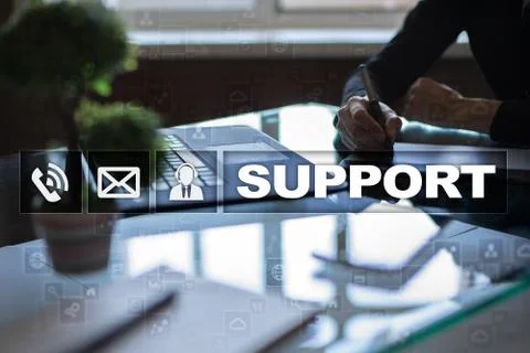Technical support. Customer help. Business and technology concept. Stock Photos