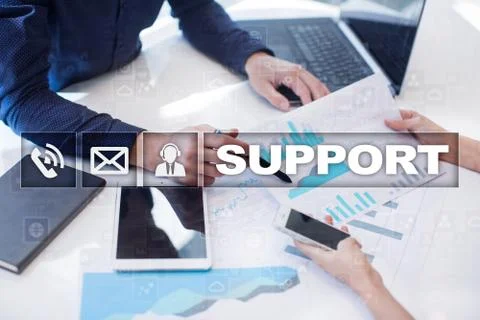 Technical support. Customer help. Business and technology concept. 스톡 사진