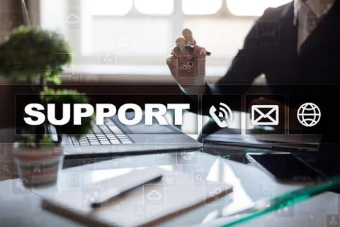 Technical support. Customer help. Business and technology concept. 스톡 사진