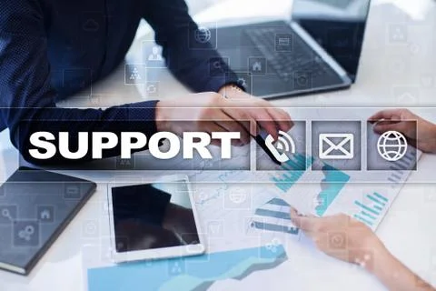 Technical support. Customer help. Business and technology concept. 스톡 사진