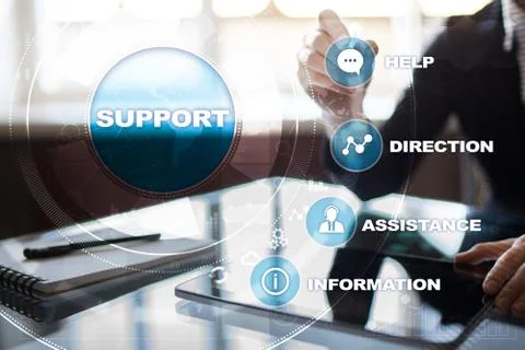 Technical support. Customer help. Business and technology concept. Stockfoto's
