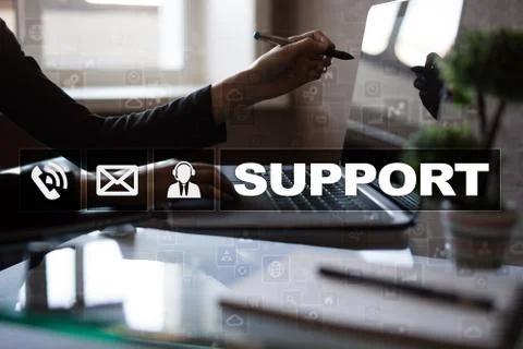 Technical support. Customer help. Business and technology concept. 스톡 사진