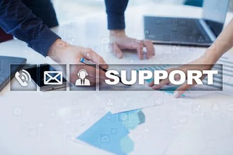 Technical support. Customer help. Business and technology concept. 스톡 사진